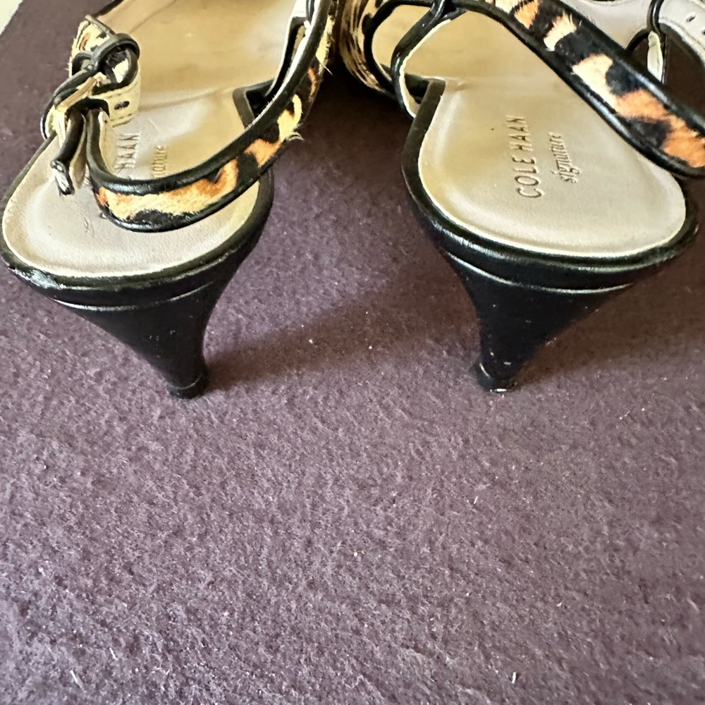 Cole Haan Brown and Black Heels - Picture 5 of 10